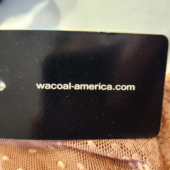 Wacoal Back Appeal Underwire Bra in Cocoa with Gold Dot Embellishment Size 44C - Picture 11 of 16